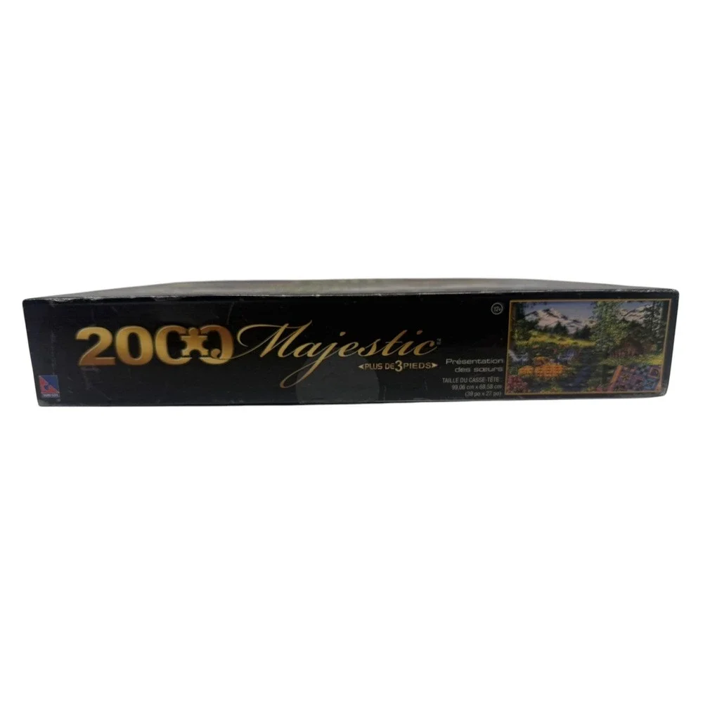 Sure-Lox Majestic 2000 Piece Jigsaw Puzzle Mountain Cabin New Sealed 39